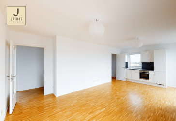 Wohnen auf über 100 Quadratmetern: 3-Zimmer-Penthousewohnung mit Einbauküche und Dachterrasse