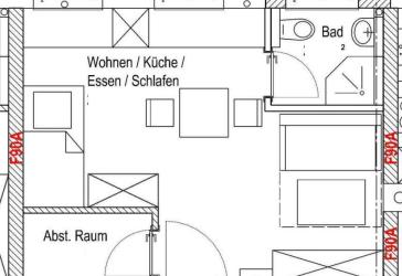 Moderne EG-Wohnung mit Klima - Nähe S-Bahn Steinbühl