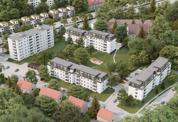 4 Zimmer, energieeffizient, mit Balkon: Vermietete Eigentumswohnung in grüner Lage