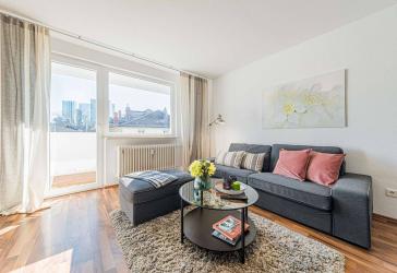 Moderne 3-Zimmer-Wohnung mit Balkon und 2 Schlafzimmern