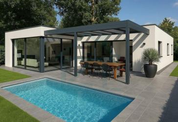 Moderner Modulhaus-Bungalow mit 399 m² Grundstück in Magdala!