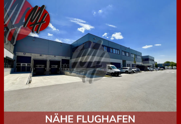 NÄHE FLUGHAFEN - RAMPE + EBEN - Lager (4.500 m²) & Büro (1.500 m²)