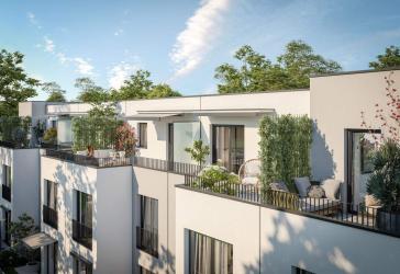 Effizienzhaus 55/KfW 55 - Stilvolles Dachterrassenhaus mit Süd-West-Ausrichtung in Ramersdorf (H5)