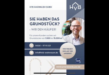 Sie haben das Grundstück? wir den Käufer!