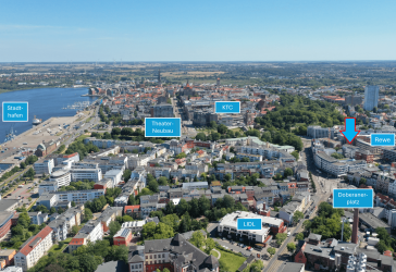 Individuelles Wohnen auf zwei Ebenen und 2 Zimmern mit Galerie neben dem Stadtzentrum