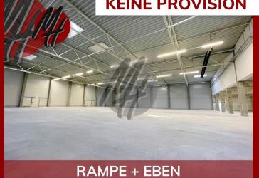 KEINE PROVISION - RAMPE + EBEN - Lager (1.800 m²) & Büro (600 m²)
