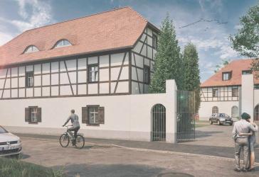 Charaktervolle 4-Raum-Maisonettewohnung mit Terrasse im historische Vierseitenhof