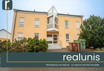 Vermietete 3-Zimmer-Wohnung mit Balkon & Stellplatz --- realunis ---