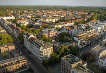 Ruhig und wassernah Wohnen in Schleußig: 2-Raum-Wohnung mit HWR + Loggia in stilvollem Neubauprojekt
