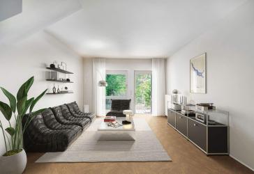 Wo München am lebendigsten ist. Haus-in-Haus-Charakter am Eisbach.