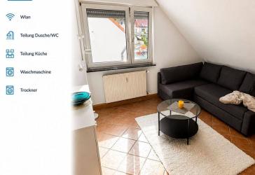 möbliertes Zimmer in Karlsruhe für Wohnen auf Zeit