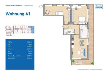 IDEAL FÜR PAARE UND FAMILIEN - GROßZÜGIG GESCHNITTENE 3-ZIMMER NEUBAUWOHNUNG MIT BALKON - ERSTBEZUG