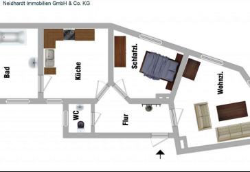 2 Zimmer Altbauwohnung in der Innenstadt von Fulda