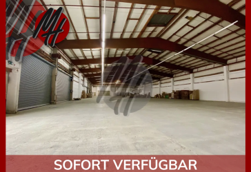 SCHNELL VERFÜGBAR - Lagerflächen (1.250 m²) zu vermieten