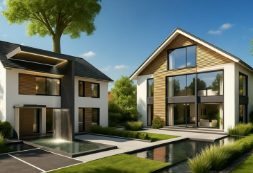 Neubau: Energiespar- Doppelhaushälfte mit Garten in bester Lage Zentral in Usingen !!!