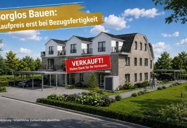 Wohnen mit Weitblick - 2 ZKB-Neubauwohnung im Dachgeschoss mit Balkon in begehrter Lage von Brake