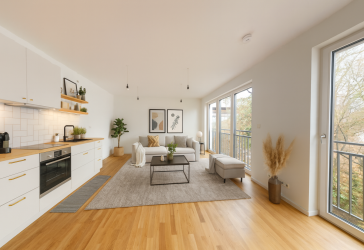 Lichtdurchflutetes Wohnen mit Stil - Moderne 3-Zimmer-Neubauwohnung von 2024