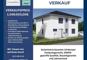 Großes projektiertes Traumhaus auf exklusivem Baugrundstück in Toplage von Markkleeberg-Zöbigker