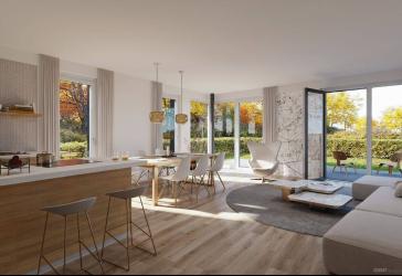 Richtig viel Platz: Durchdachter Grundriss mit 4,5 Zimmern und Garten
