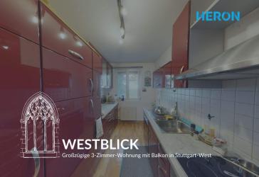 RAUMGEFÜHL - Großzügige 3-Zimmer-Wohnung mit Balkon in Stuttgart-West
