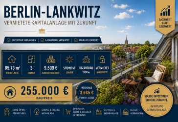 Vermietete Kapitalanlage in Berlin-Lankwitz – 3 Zimmer, Loggia und langfristige Perspektive