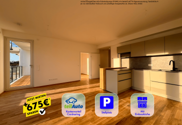 *** NEUBAU am Auwald * 2 Bäder * HWR * Parkett * MEGA BALKON * 03/26 ***