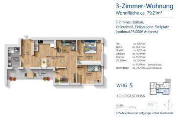 Stilvolle 3-Zimmer-Neubau-Wohnung (WHG 5)