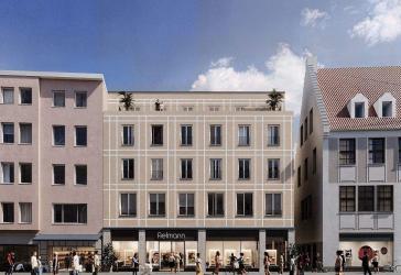 Bestlage in Augsburg - Neubau 2-Zi.-Wohnung mit französischem Balkon direkt am Stadtmarkt