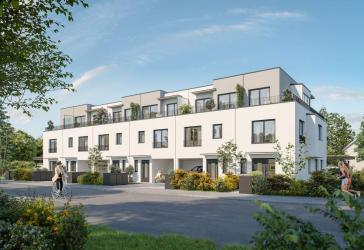Effizienzhaus 55/KfW 55 - Nachhaltiges Dachterrassen-Eckhaus mit West-Ausrichtung in Ramersdorf (H6)
