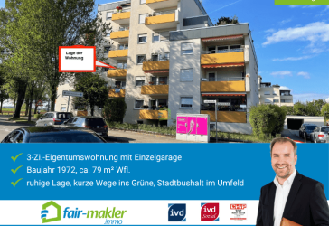 FAIR-MAKLER: Ihr Start ins Immobilienglück -- praktische Stadtwohnung am Stadtrand