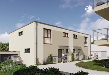 Doppelhaus mit Fernsicht, Terrasse und Balkon in Stiepel-Dorf