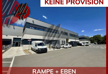 KEINE PROVISION - RAMPE + EBEN - Lager (700 m²) & Büro (600 m²)