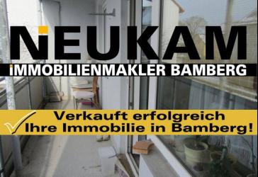 BAMBERG-OST-NÄHE BAMBADOS: 3-ZIMMER-WOHNUNG(=ca.63m2)+BAD MIT FENSTER+ BALKON FÜR 154.000,-EURO