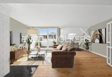 Lichtdurchflutete 2-Zimmer-Dachgeschosswohnung mit Balkon in Charlottenburg