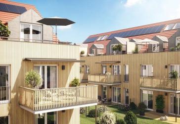 Neubau einer schicken 2-Zimmer Wohnung mit sonnigem Westbalkon