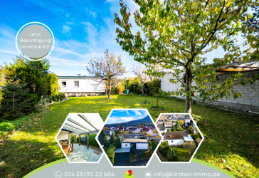 Bungalow in Balingen-Weilstetten - Sonnengrundstück, großer Garten, Garage & erneuertes Flachdach!