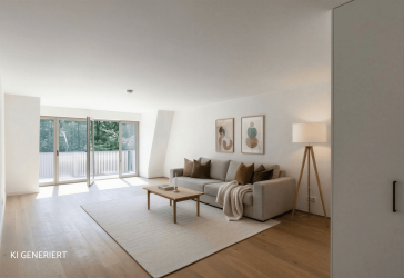 Blick in den Perlacher Forst - Menterschwaige - KLIMA - Balkon