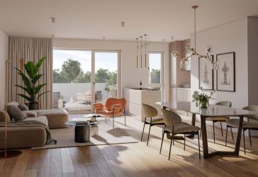 NEUBAUPROJEKT LANGE 30 - Stilvolle 3-Raum-Wohnung mit Balkon und hochwertigem Parkettboden