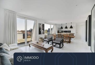 ?? Exklusives Penthouse mit Blick über Berlin - San 3 Zi Whg mit luxus EBK, 3 Bädern, 2 Blk & Lift
