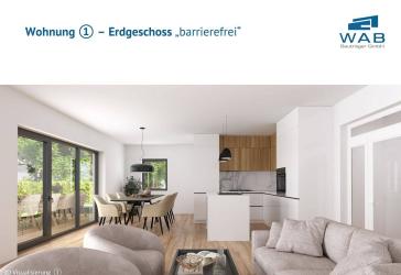 4-Zimmer Neubau Luxuswohnung (1), mit 2 Terrassen, Garten und Haushaltsraum