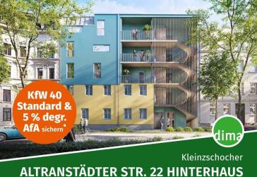KfW-40-Neubau nähe Volkspark! Kompakte Whg. mit Süd-Balkon, Parkett, Kellerabteil, Aufzug u.v.m.