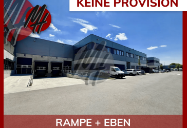 KEINE PROVISION - RAMPE + EBEN - Lager (1.300 m²) & Büro (1.500 m²)
