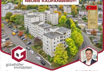 Kapitalanlage gesucht? Solide vermietete 4-Zimmer-Wohnung mit Loggia, Aufzug und zwei Stellplätzen
