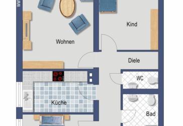 vermietete Wohnung zur Kapitalanlage mit Balkon - provisionsfreier Verkauf