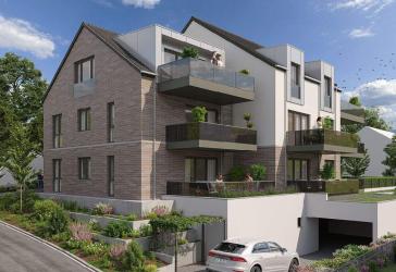 Rohbau fertig: Wohnen über der City - 3 Zi. im DG in FFM-Bergen-Enkheim