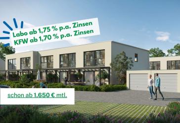 Familienfreundlich & modern: Neubau KFW 40 Reihenhaus mit Garten und Terrasse