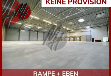 KEINE PROVISION - RAMPE + EBEN - Lager (1.800 m²) & Büro (600 m²)