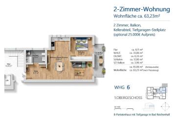 Idyllische 2-Zimmer-Neubau-Wohnung (WHG 6)