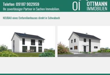 Neubau eines modernen und großzügigen Einfamilienhauses direkt in Schwabach !
