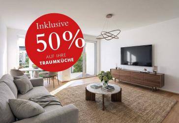 Offener Wohn-Essbereich mit Küche: 3 Zimmer für die ganze Familie!